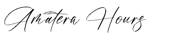 Amatera Hours字体
