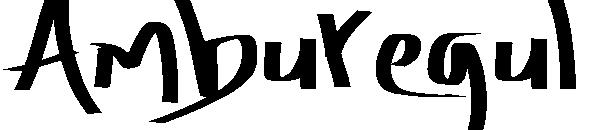 Amburegul字体