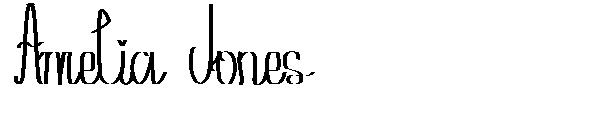 Amelia Jones字体