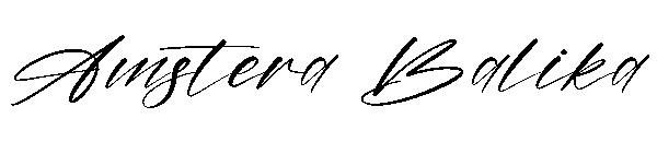 Amstera Balika字体