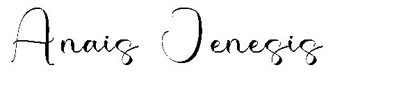 Anais Jenesis字体