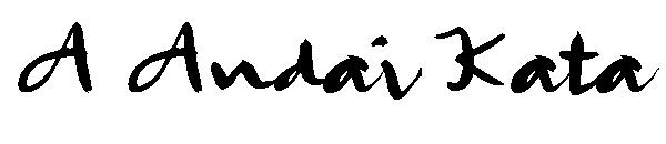 A Andai Kata字体