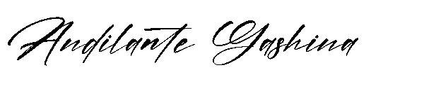 Andilante Gashina字体