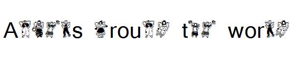 Angels around the world字体