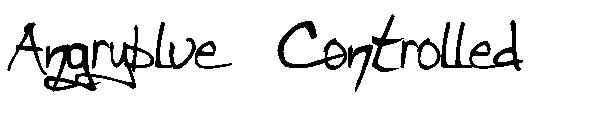 Angryblue  Controlled字体