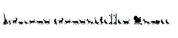 Animal Silhouettes Three字体