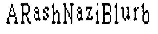 ARashNaziBlurb字体