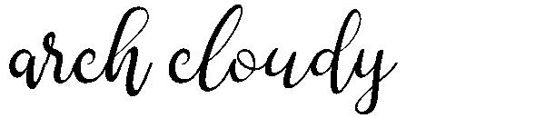 arch cloudy字体