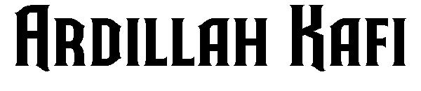 Ardillah Kafi字体