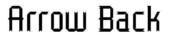 Arrow Back字体
