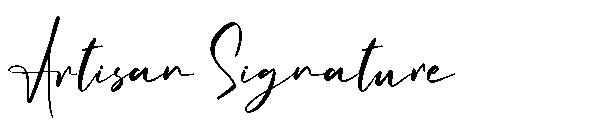 Artisan Signature字体