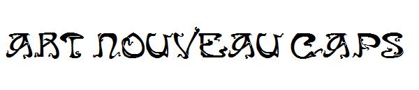 Art Nouveau Caps字体