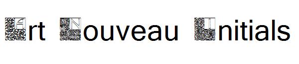 Art Nouveau Initials字体
