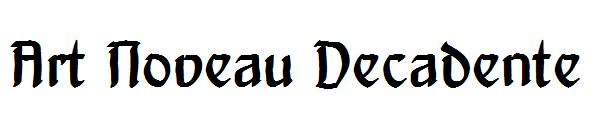 Art Noveau Decadente字体
