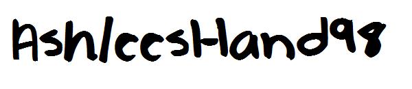 AshleesHand98字体