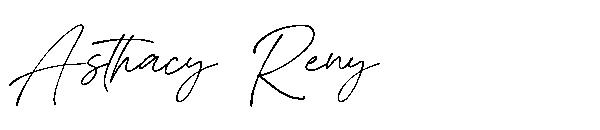 Asthacy Reny字体