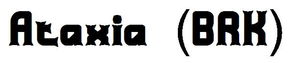Ataxia (BRK)字体