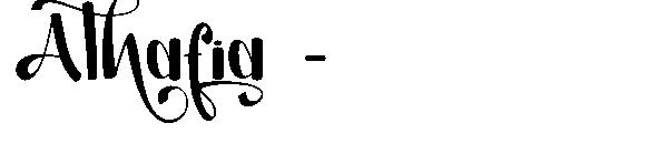 Athafia -字体