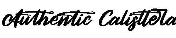Authentic Calisttera字体