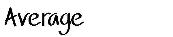 Average字体