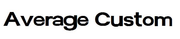 Average Custom字体