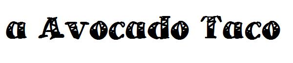a Avocado Taco字体
