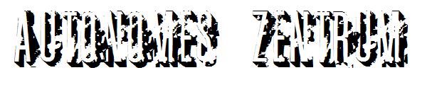 Autonomes Zentrum字体