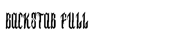 BACKSTAB FULL字体
