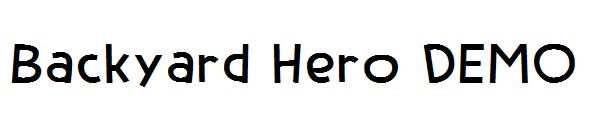 Backyard Hero DEMO字体