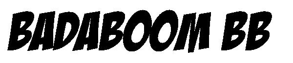 BadaBoom BB字体