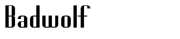 Badwolf字体