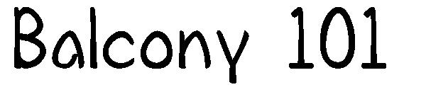 Balcony 101字体