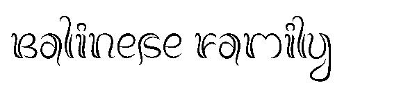 Balinese Family字体