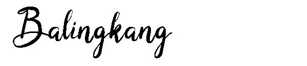 Balingkang字体