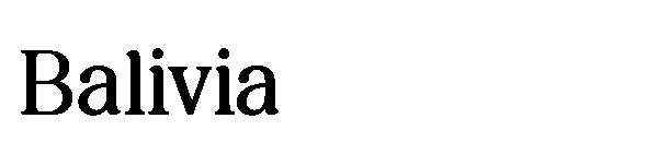 Balivia字体