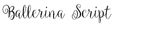 Ballerina Script字体
