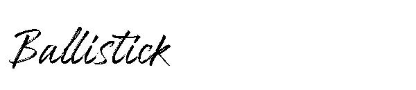 Ballistick字体