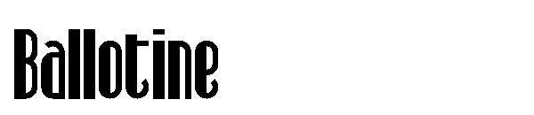 Ballotine字体