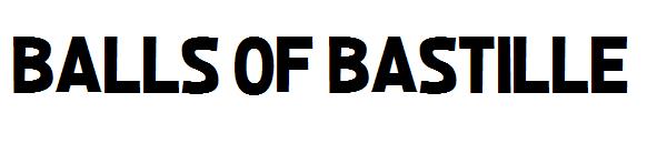 Balls of Bastille字体