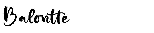 Balontte字体