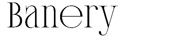 Banery字体