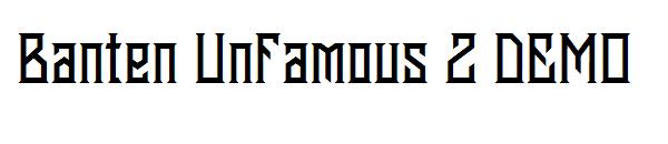 Banten Unfamous 2 DEMO字体