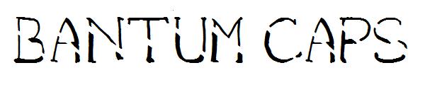 bantum caps字体