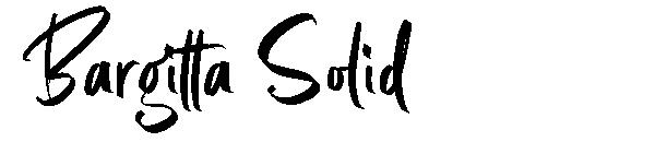 Bargitta Solid字体