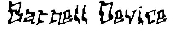 Barnett Device字体