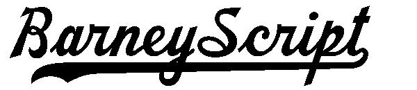 Barney Script字体