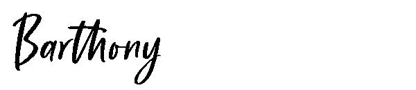 Barthony字体
