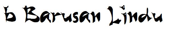 b Barusan Lindu字体