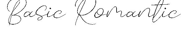 Basic Romantic字体