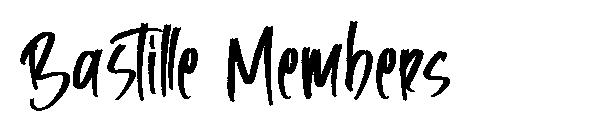 Bastille Members字体